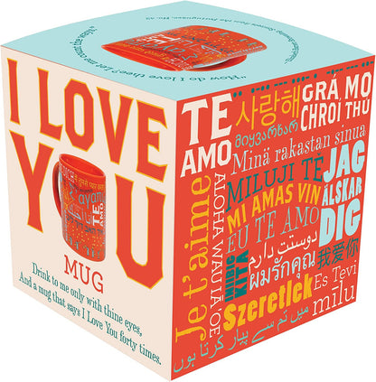 Love Languages Mug - Says I Love You Forty Different Ways - For your Husband, Wife, Boyfriend, or Girlfriend - Comes in a Fun Gift Box
