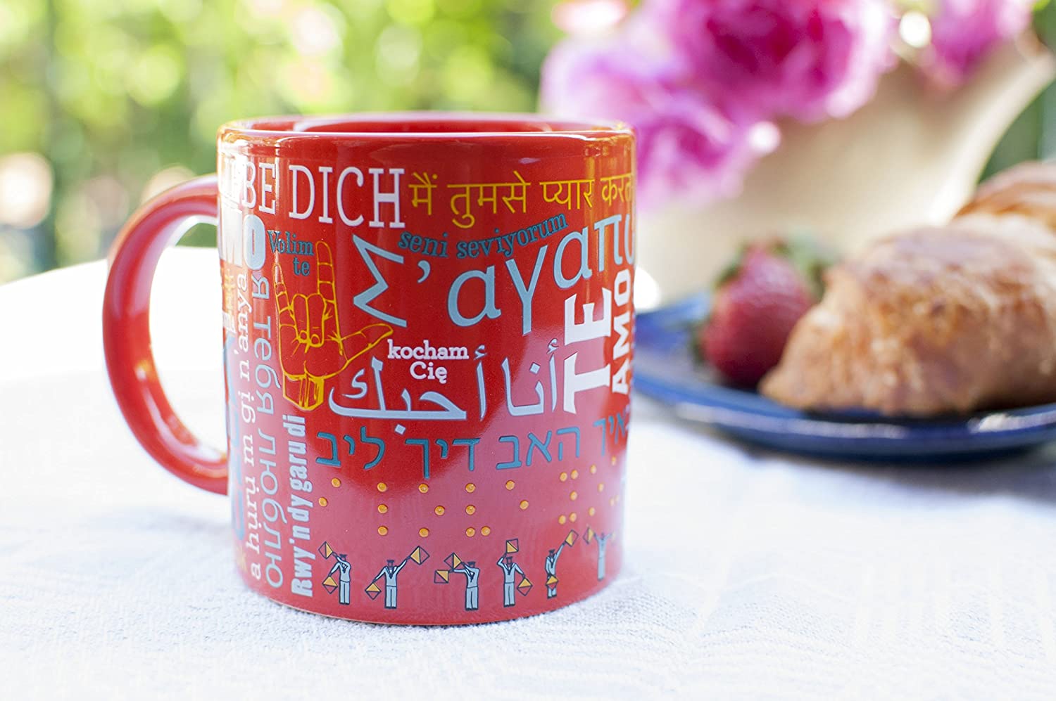 Love Languages Mug - Says I Love You Forty Different Ways - For your Husband, Wife, Boyfriend, or Girlfriend - Comes in a Fun Gift Box