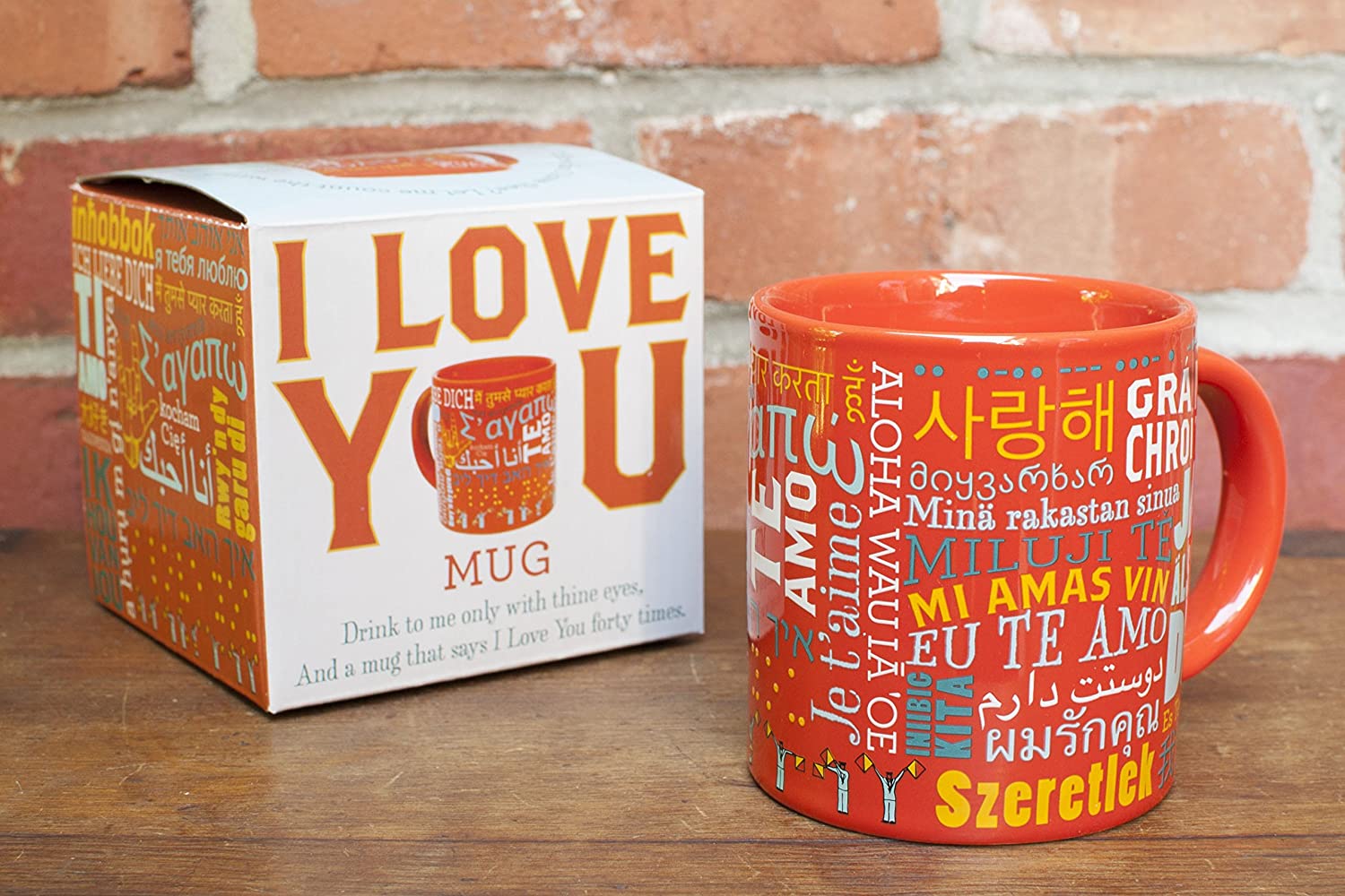 Love Languages Mug - Says I Love You Forty Different Ways - For your Husband, Wife, Boyfriend, or Girlfriend - Comes in a Fun Gift Box