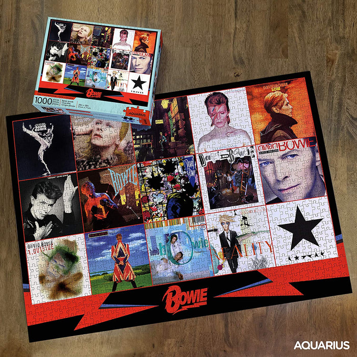 Licensed 65330 David Bowie Albums 1000 Piece Jigsaw Puzzle, Multi-Colored