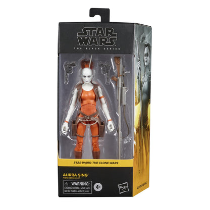 Star Wars The Black Series Aurra Sing Toy 6-Inch-Scale Star Wars: The Clone Wars Collectible Action Figure, Toys for Kids Ages 4 and Up