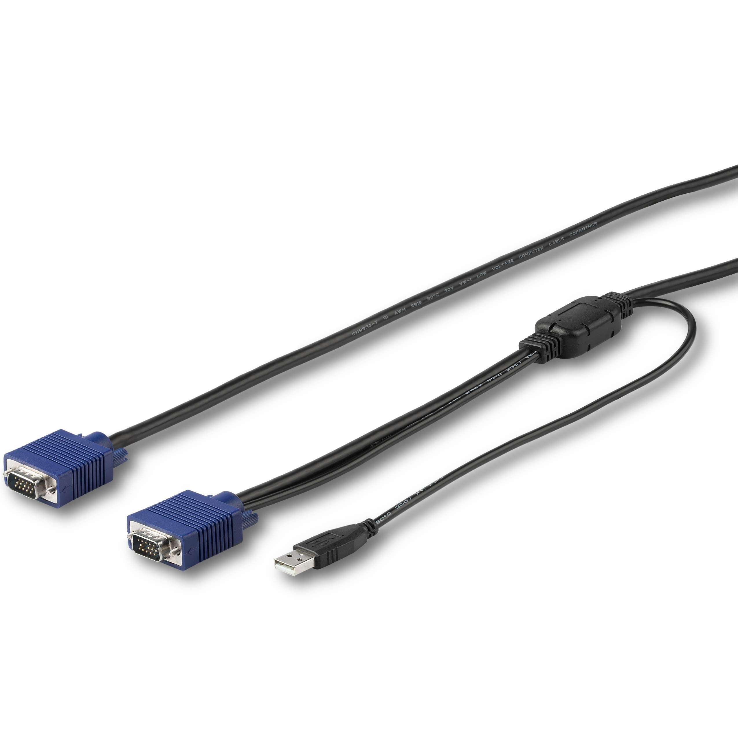 StarTech.com 6 ft. (1.8 m) USB KVM Cable for StarTech.com Rackmount Consoles - VGA and USB KVM Console Cable (RKCONSUV6