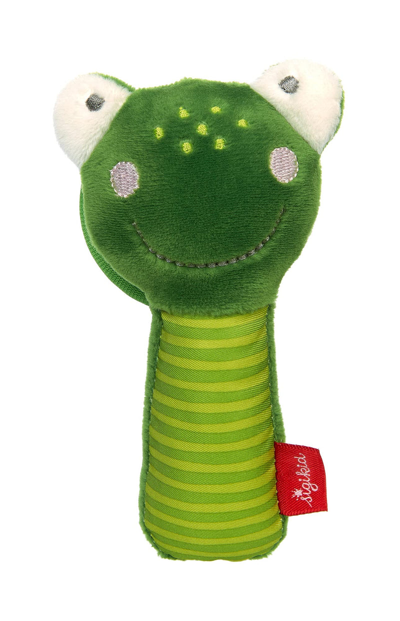 SIGIKID 42603 Greifling Frosch mit Spiegel Red Stars Mädchen und Jungen Babyspielzeug empfohlen ab 3 Monaten