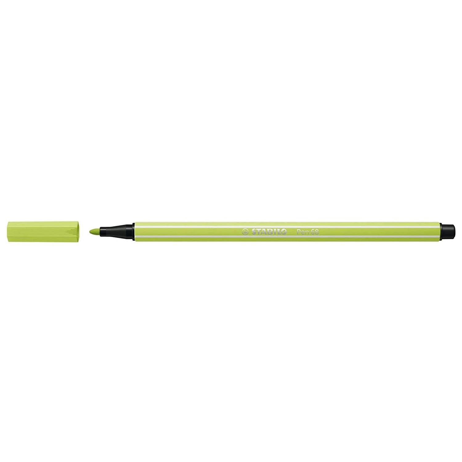 STABILO Pen 68 Set of 3 Felt-Tip Pens Lime Green