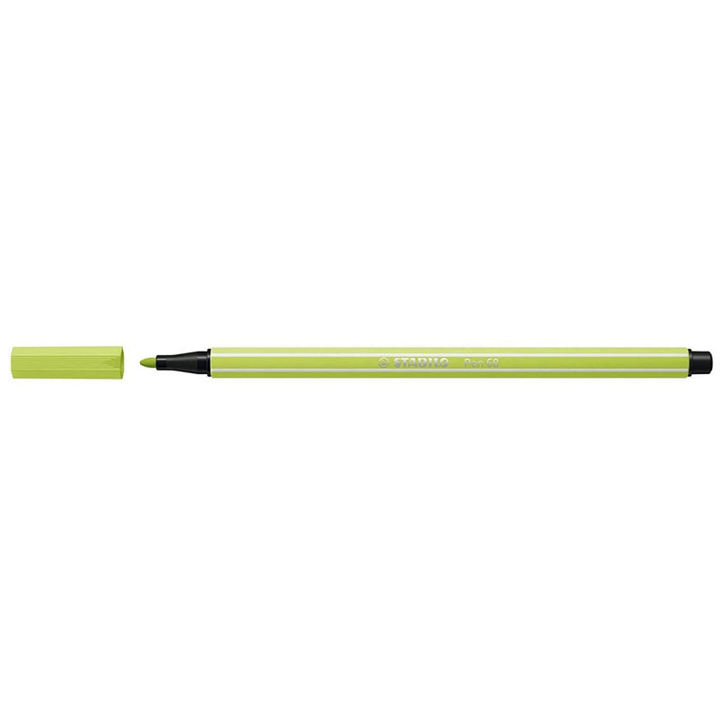 STABILO Pen 68 Set of 3 Felt-Tip Pens Lime Green