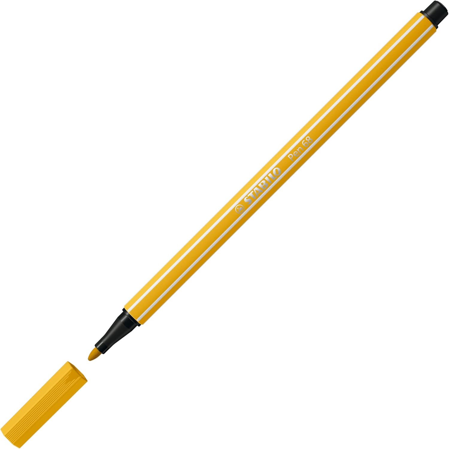 Premium Fibre-Tip Pen - STABILO Pen 68 - Pack of 10 - Assorted Colours