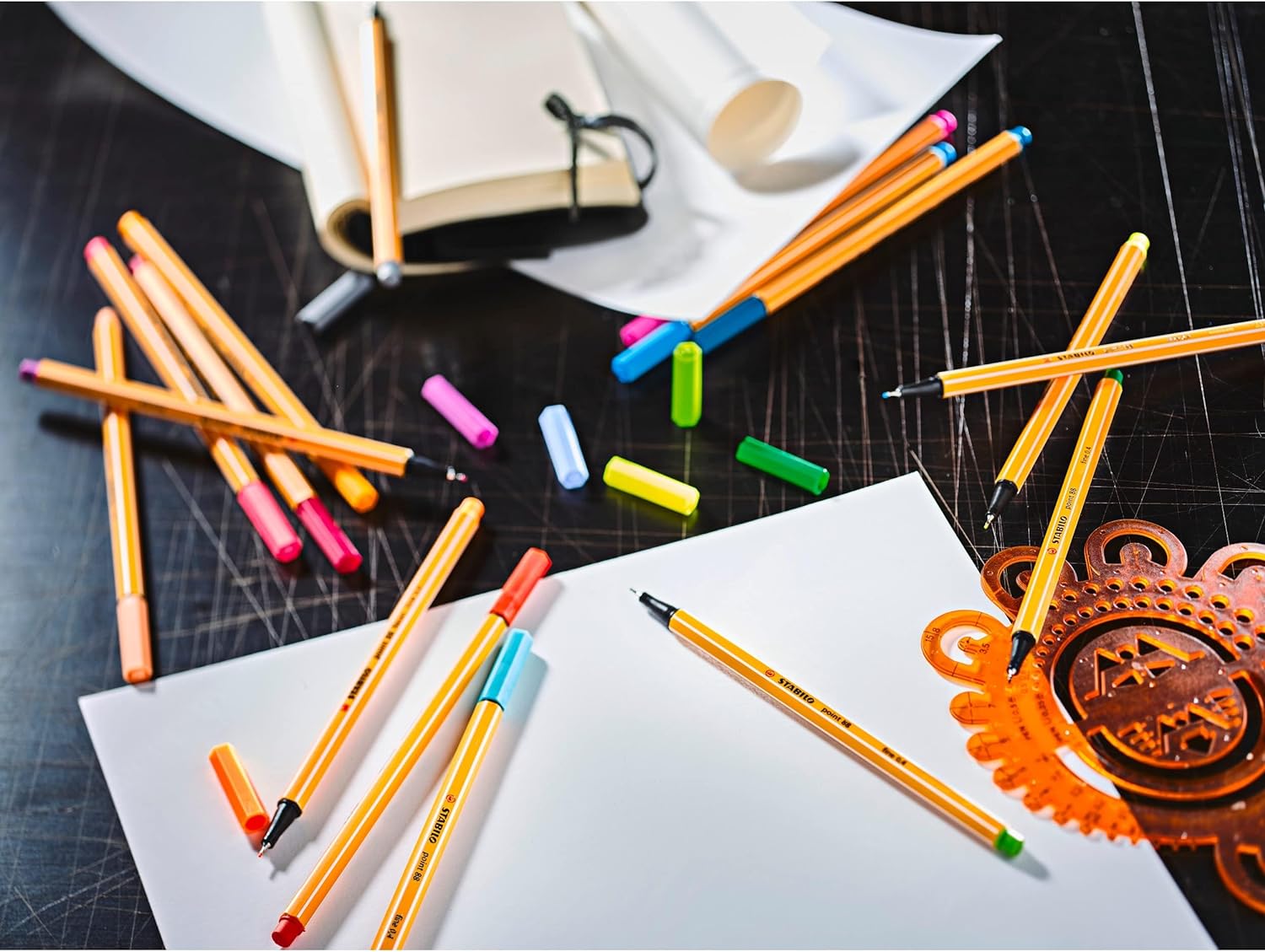 Fineliner - STABILO point 88 - ARTY - Pack of 65 - Assorted colours