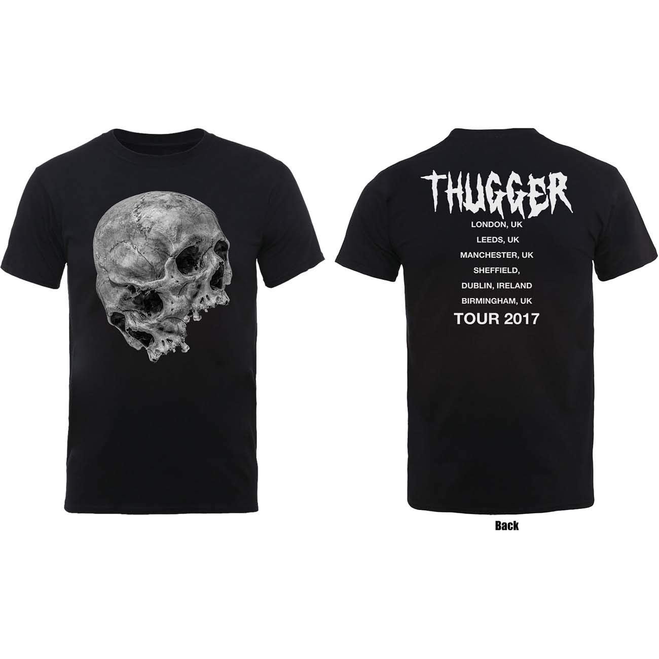 T-Shirt # Xl Black Unisex # Thugger Skull