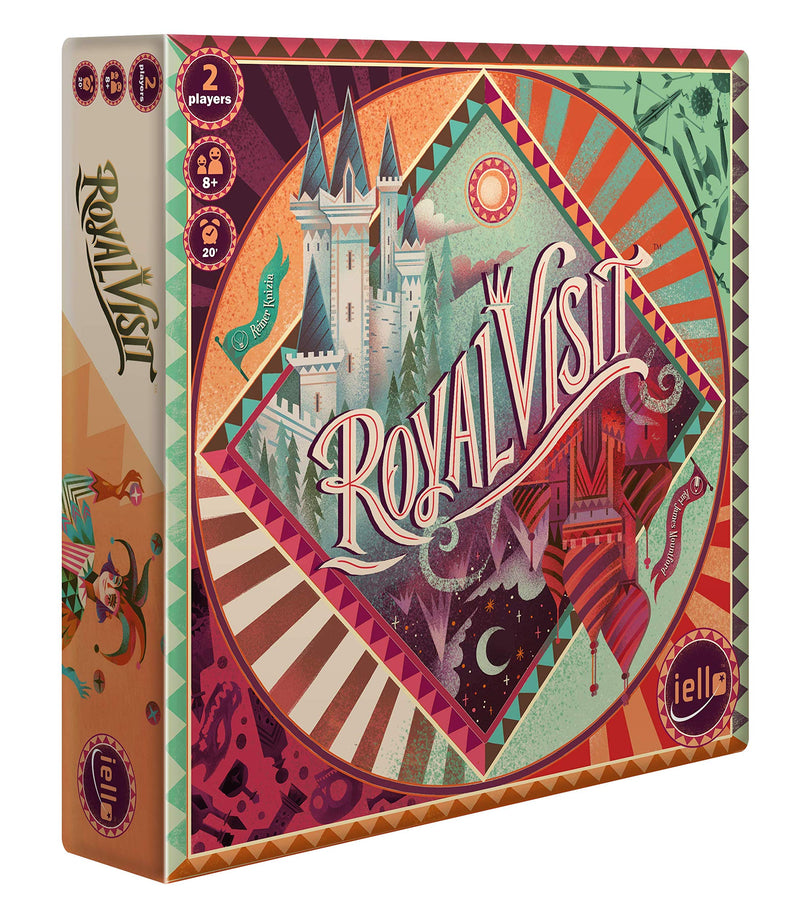 IELLO: Royal Visit, Strategy Board Game, Bring The King to Your Castle, Become a Legend in The Valley, Made for 2 Players, for Ages 8 and Up