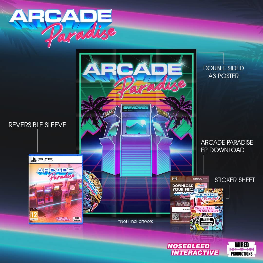 ARCADE PARADISE (PS5) Classic Arcade Games (Playstaion 5) Wired Productions
