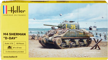 Heller 79892 1:72-M4 Sherman D-Day, 87 mm x 46 mm x 37 mm