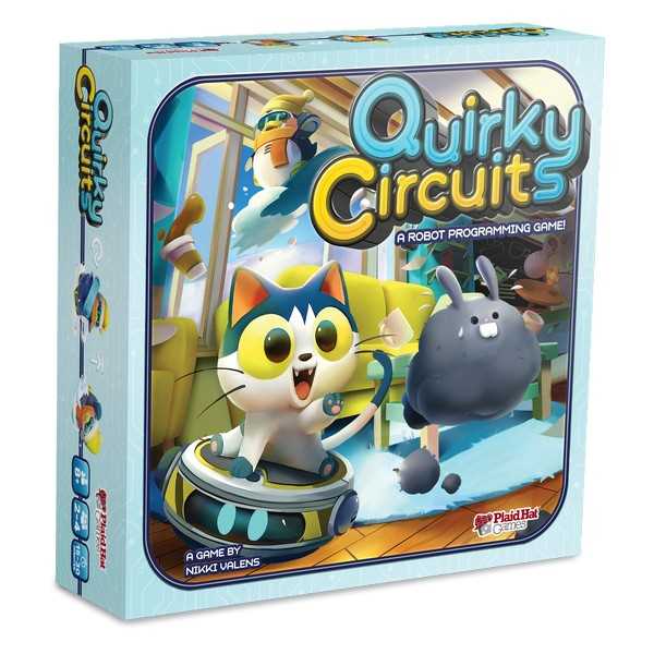 Plaid Hat Games | Quirky Circuits: Penny & Gizmo's Snow Day (2022) | Board Game | Ages 7+ | 2-4 Players | 15-30 Minutes Playing Time, (PH3301