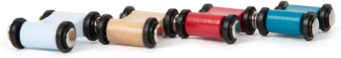 Small Foot 11873 Classic Racetrack, Made of Natural Wood, with Brightly Coloured Tracks, for Ages 18+ Months Toys