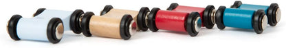 Small Foot 11873 Classic Racetrack, Made of Natural Wood, with Brightly Coloured Tracks, for Ages 18+ Months Toys