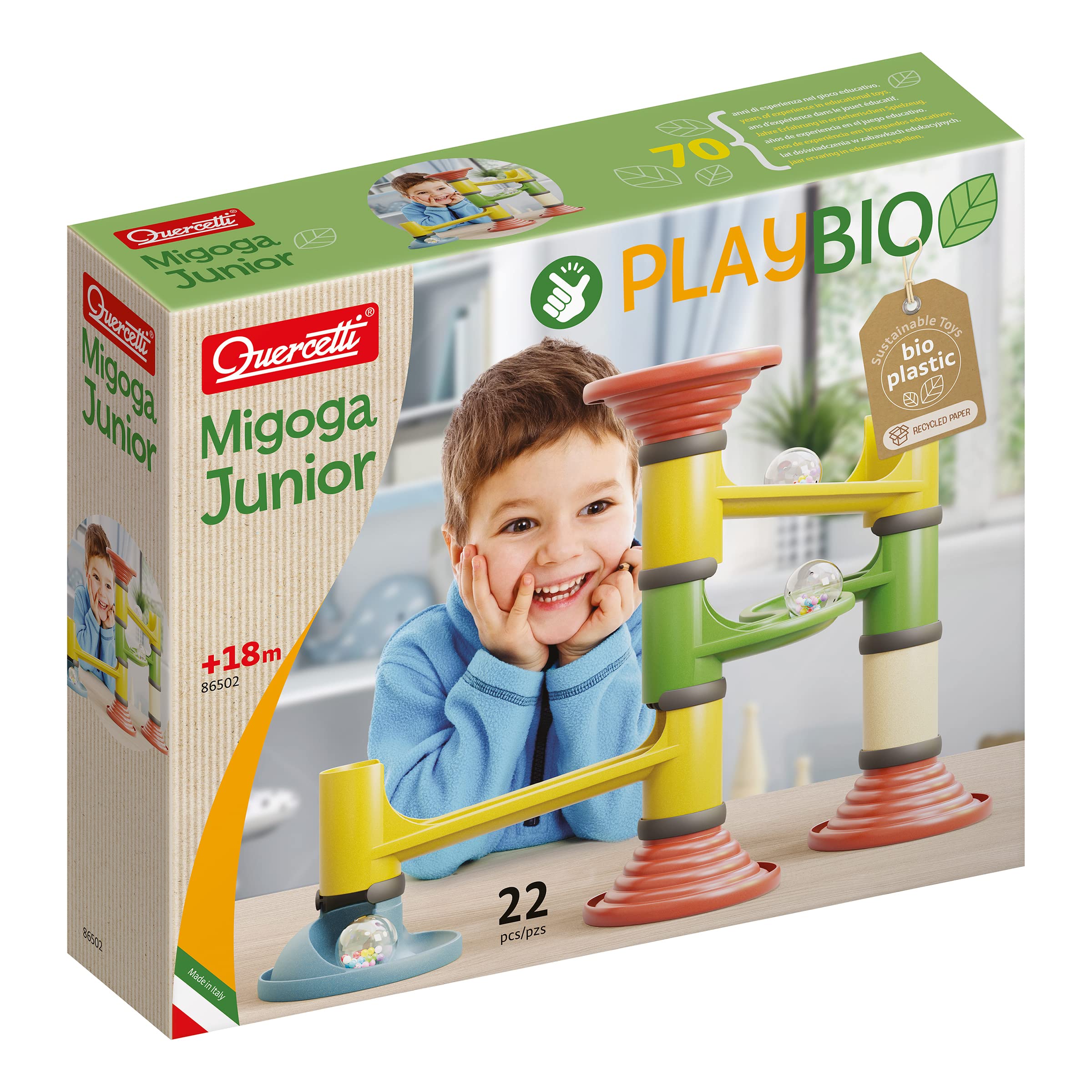 QUERCETTI -Quercetti-86502 Migoga Junior Play Bio, Multicolor, 86502 Organic