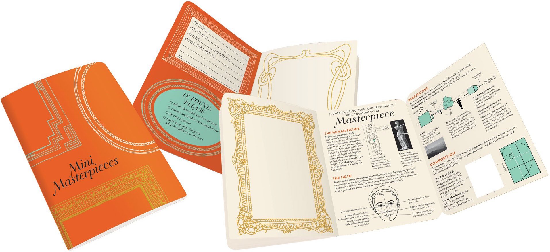 Mini Masterpieces Art Notebook - 7" x 4.75"