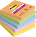Post-it Super Sticky Notes Boost Color Collection, Pack of 5 Pads, 90 Sheets per Pad, 76 mm x 76 mm, Orange, Green, Pink, Yellow, Blue - Extra Sticky Notes For Note Taking, To Do Lists & Reminders