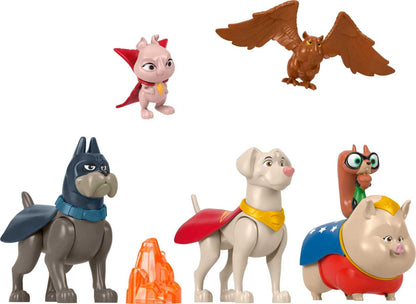Fisher-Price DC Comics DC Liga de Super Mascotas Multi Super Pack Figuras de Juguete (Mattel HGL00