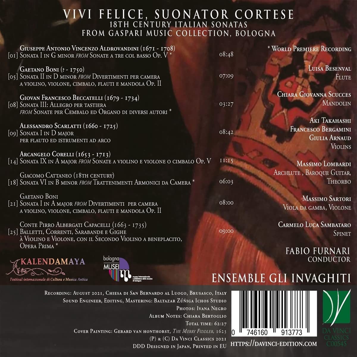 Vivi Felice,Suonator Cortese (Ital.18th
