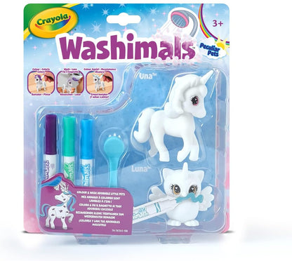 CRAYOLA 74-7473 Washimals Peculiar Pets Unicorn and Owl Refill Set, for Children from 3 Years, Assorted Colours, 1 Unit, Pack of 1