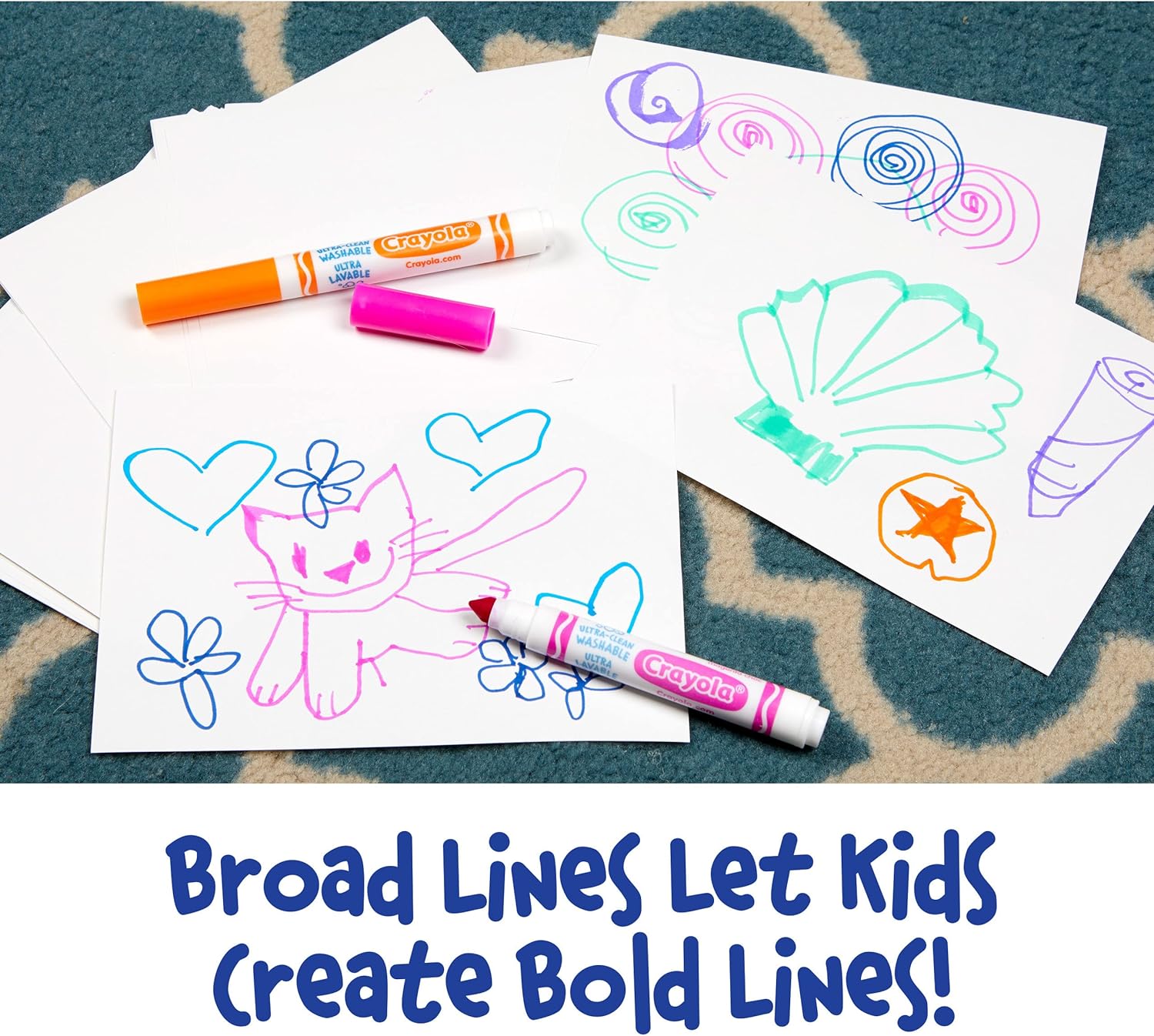 CRAYOLA 58-8328-E-000 Ultra-Clean Washable Markers