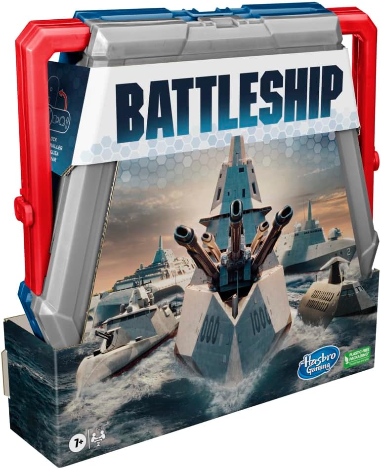 Hasbro Gaming Battleship Classic Board Game, Strategy Game for Kids Ages 7 and Up, Fun Kids Game for 2 Players