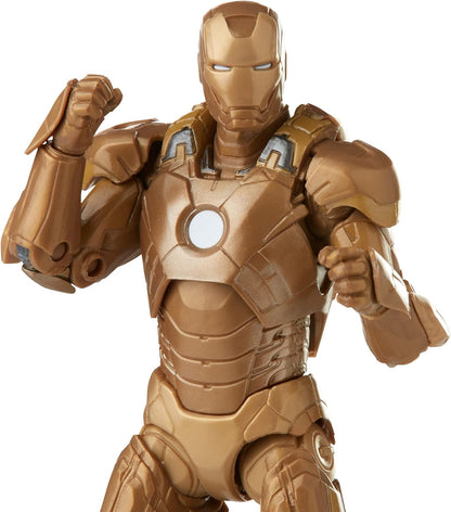 Marvel Hasbro Legends Series, Action Figure Toy 2-Pack Happy Hogan and Iron Man Mark 21, Infinity Saga characters, Premium Design, 2 Figures and 5 Accessories, Multicoloured (F0191)