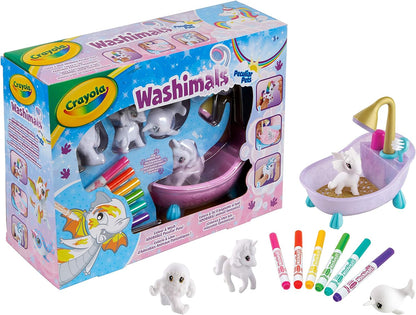 CRAYOLA Washimals Peculiar Pets Playset |Creative Colouring Crafts Kit With Washable Marker Pens And Fairy Animals For Ages 3+