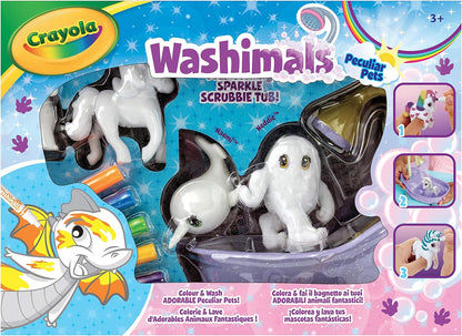 CRAYOLA Washimals Peculiar Pets Playset |Creative Colouring Crafts Kit With Washable Marker Pens And Fairy Animals For Ages 3+