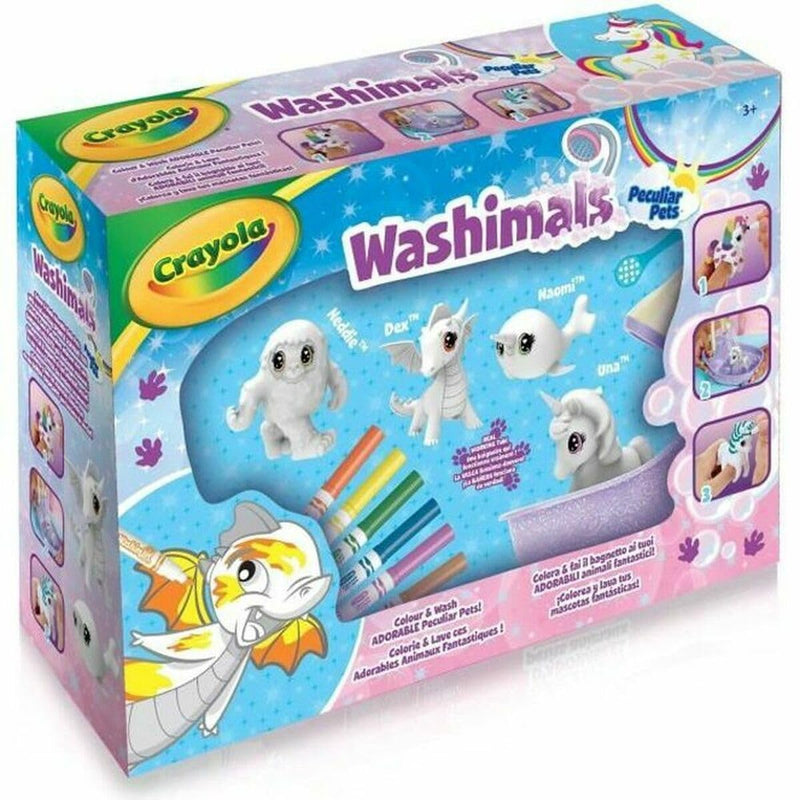 CRAYOLA Washimals Peculiar Pets Playset |Creative Colouring Crafts Kit With Washable Marker Pens And Fairy Animals For Ages 3+