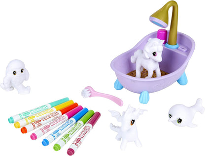 CRAYOLA Washimals Peculiar Pets Playset |Creative Colouring Crafts Kit With Washable Marker Pens And Fairy Animals For Ages 3+