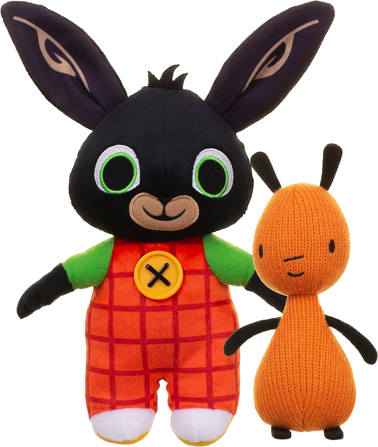 Golden Bear Bing & Flop Super Soft Plush Toy Set Mascots Rabbit Cuddly Kids Gift 2 PCS