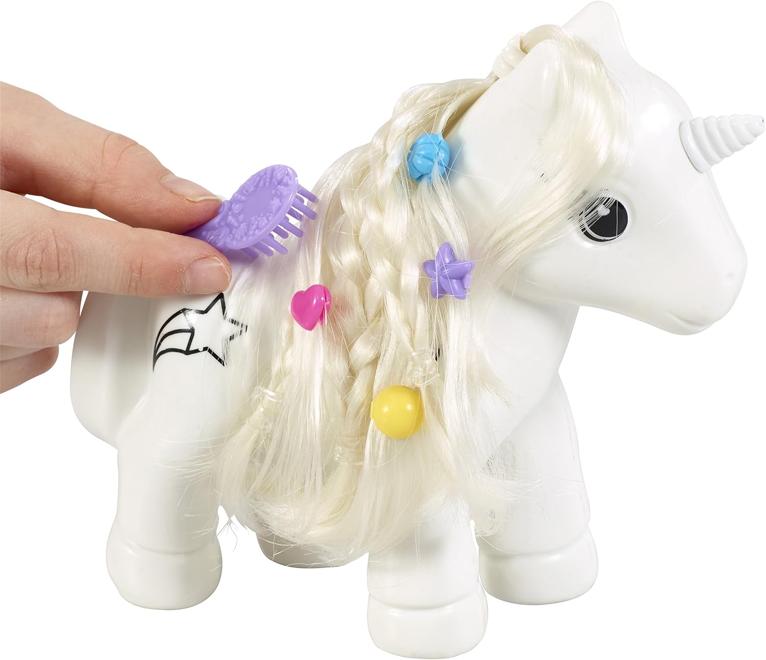 CRAYOLA Colour 'n' Style Unicorn | Colour Your Own Unicorn Again and Again | Includes Washable Marker Pens, Beads & Hairbrush | Ideal for Kids Aged 4+