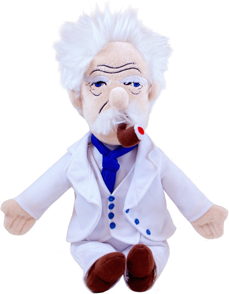 The Unemployed Philosophers Guild Mark Twain Little Thinker - 11" pluche pop voor kinderen en volwassenen