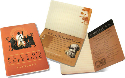 Plato's Republic Passport - Ancient Greek Pocket Notebook