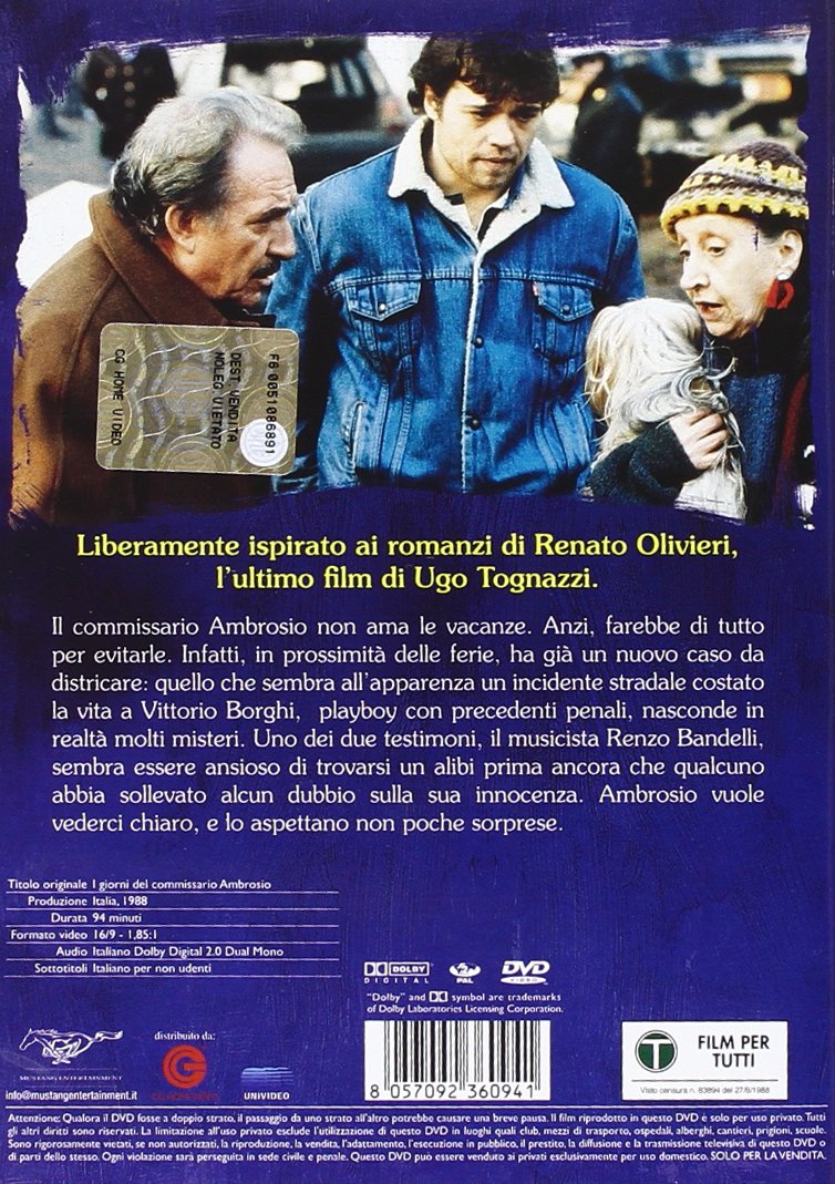 i giorni del commissario ambrosio dvd Italian Import