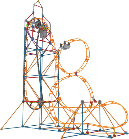 K'NEX Amazin' 8 Coaster Colourful Construction Set for Boys and Girls, 448 Piece Kids Building Set for Children Ages 7+ Basic Fun 80216 Single
