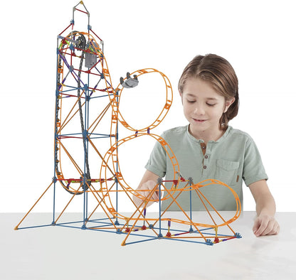 K'NEX Amazin' 8 Coaster Colourful Construction Set for Boys and Girls, 448 Piece Kids Building Set for Children Ages 7+ Basic Fun 80216 Single