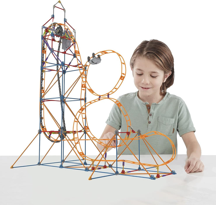 K'NEX Amazin' 8 Coaster Colourful Construction Set for Boys and Girls, 448 Piece Kids Building Set for Children Ages 7+ Basic Fun 80216