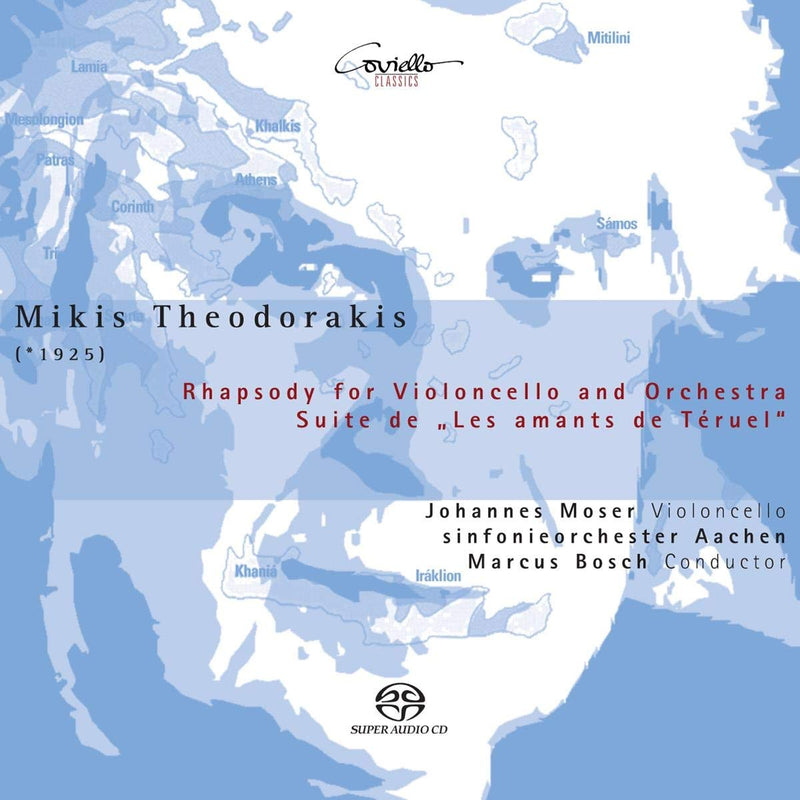 Mikis Theodorakis: Rhapsodie für Violoncello und Orchester / Johannes Moser: Suite aus 'Les amants de Téruel'