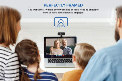 CREATIVE Live! Cam Sync 1080p V2 Full HD Wide Angle USB Webcam with Automatic Mute and Noise Cancelling for Video Calls & Amazon Basics Lightweight Mini Tripod