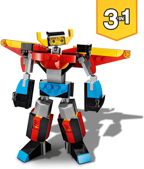 Title: LEGO 31124 Creator 3in1 Super Robot Toy to Dragon Figure to Jet Plane, Creative Construction Bricks Set for Kids 6 Plus Years Old Single