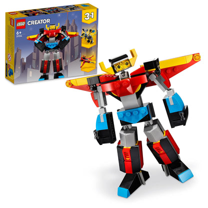 Title: LEGO 31124 Creator 3in1 Super Robot Toy to Dragon Figure to Jet Plane, Creative Construction Bricks Set for Kids 6 Plus Years Old Single