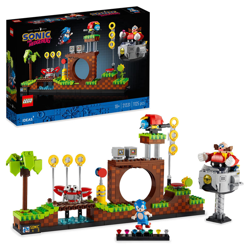 LEGO Ideas Sonic the Hedgehog – Green Hill Zone 21331 Building Kit; Nostalgia Gift for Yourself, Any Millennial Sonic the Hedgehog Fan or Lover of 1990s Computer Game Memorabilia (1,125 Pieces