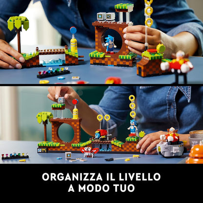 LEGO Ideas Sonic the Hedgehog – Green Hill Zone 21331 Building Kit; Nostalgia Gift for Yourself, Any Millennial Sonic the Hedgehog Fan or Lover of 1990s Computer Game Memorabilia (1,125 Pieces