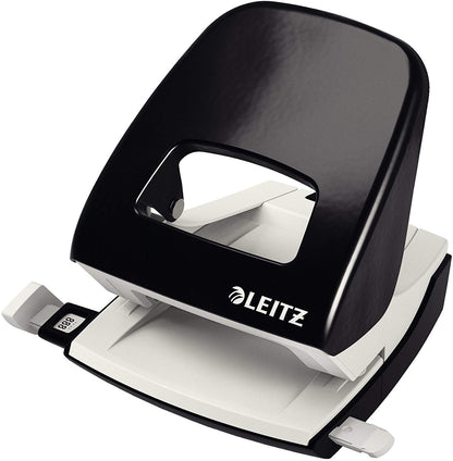 Leitz Hole Punch, 30 Sheets, Guide Bar with Format Markings, Metal, NeXXt Range, 50080095
