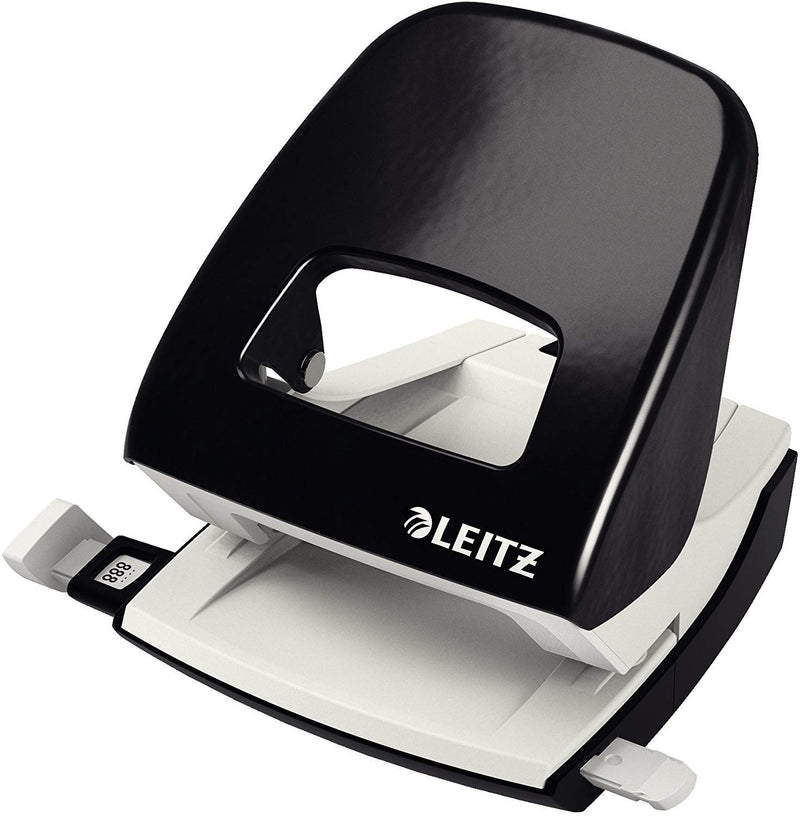 Leitz Hole Punch, 30 Sheets, Guide Bar with Format Markings, Metal, NeXXt Range, 50080095