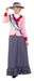 Smiffys Deluxe Victorian Suffragette Costume, Grey & Pink with Dress, Sash & Hat, Historical Fancy Dress, Adult Dress Up Costumes