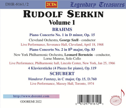 Rudolf Serkin: Live,Vol.1