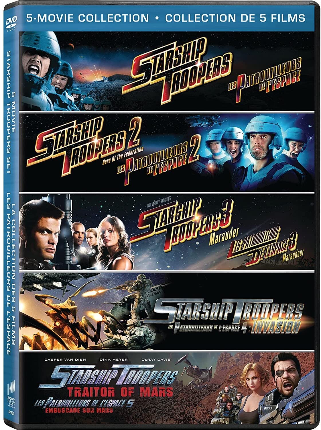 Starship Troopers / Starship Troopers 2: Hero Of The Federation / Starship Troopers 3: Marauder / Starship Troopers: Invasion / Starship Troopers: Tra